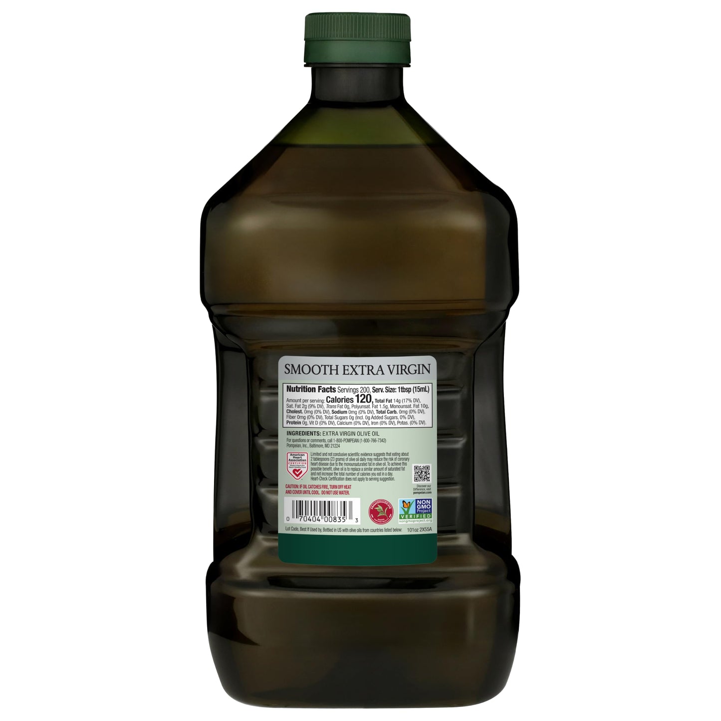 Pompeian Smooth Extra Virgin Olive Oil - 68 fl oz (2 L)
