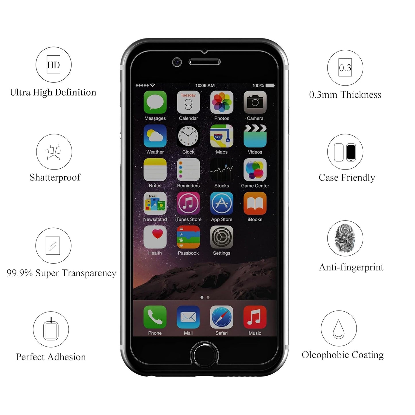 Ailun 3 Pack Privacy Screen Protector for iPhone 16 Pro Max, Tempered Glass