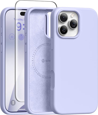 GONEZ Magnetic for iPhone 17 Pro Max Case, Silicone Cover Stone