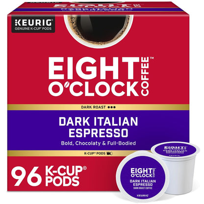 Eight O'Clock Coffee Hazelnut, Single-Serve Keurig K-Cup Pods, Flavored Medium Roast Coffee Pods, 96 Count