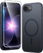 FNTCASE for iPhone 17 Pro Case Clear Magnetic with Screen Protector