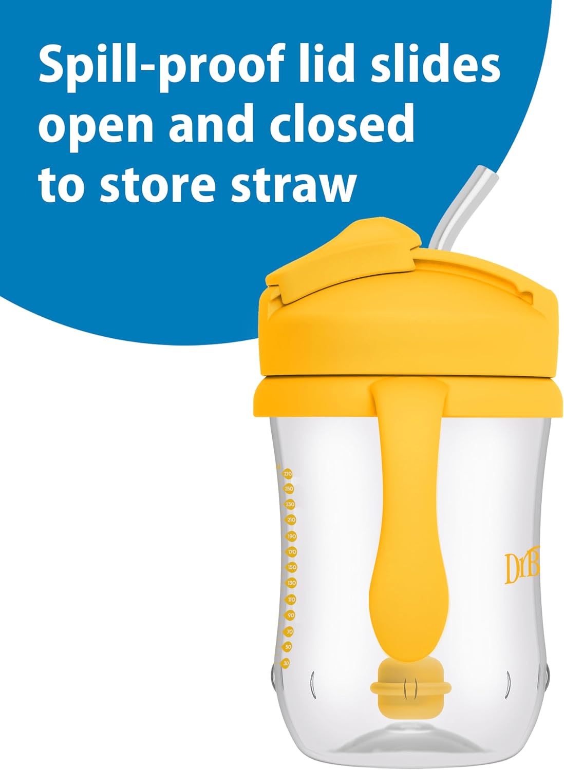 Dr. Brown's Milestones Baby's First Straw Cup, Blue, 1-Pack