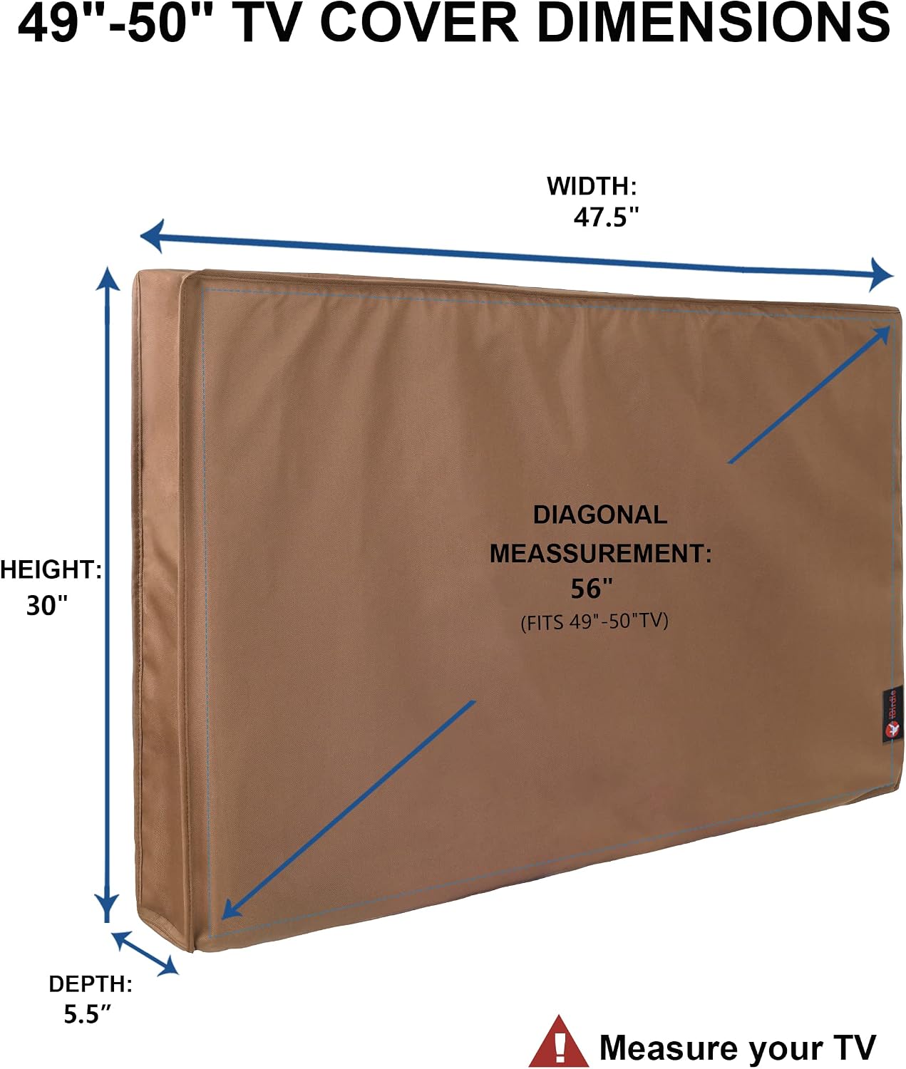 iBirdie Outdoor TV Cover 55 to 58 inch Weatherproof and Waterproof