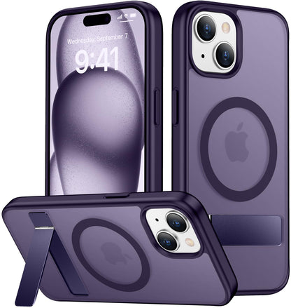 SPIDERCASE Magnetic for iPhone 17 Pro Max Case,with Kickstand,Clear