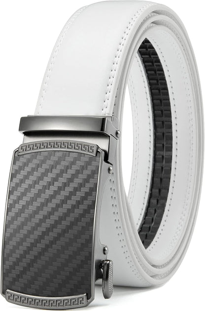 CHAOREN Men's Leather Ratchet Belt - Customizable Fit (35mm)