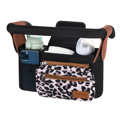 Momcozy Universal Stroller Organizer with Insulated Cup Holder