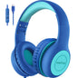 EarFun K1 Kids Headphones Wired with Mic, Volume Limit Headphones for Kids