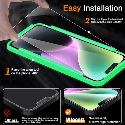 Wiaocit Tempered Glass Privacy Screen Protector for iPhone 15 Pro