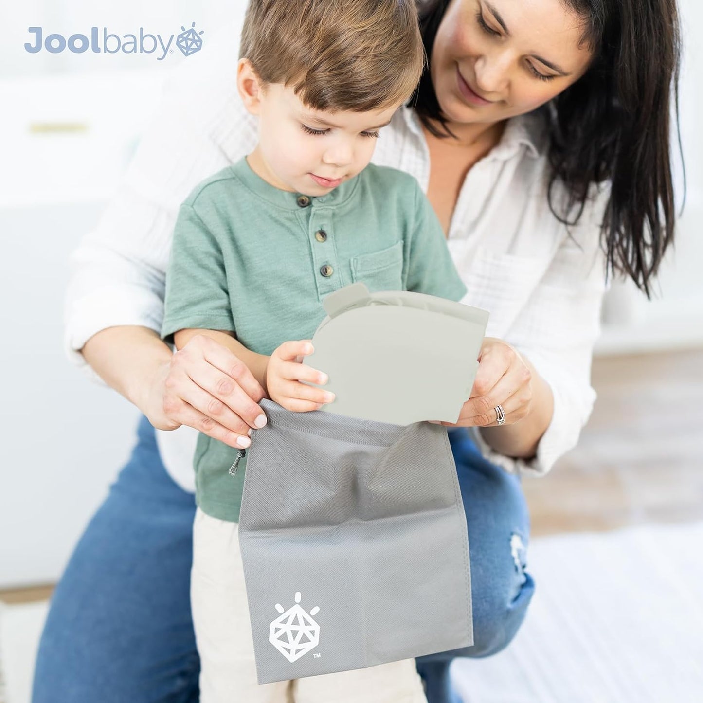 Jool Baby Folding Travel Potty Training Seat – Easy-Remove Pull Tab (Sage)