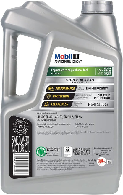 Mobil 1 European Car Formula Full Synthetic Motor Oil 0W-40, 5 Quart