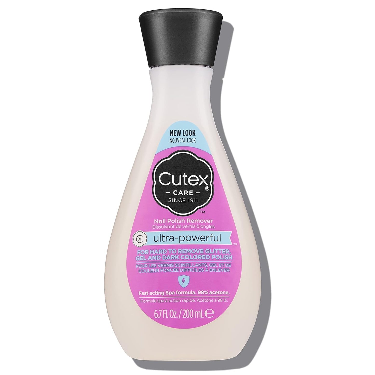 Cutex Nail Polish Remover, Strength Shield, Leaves Nails Looking Healthy, Contains Vitamins E, B5 & Hydrolyzed Silk, 6.76 Fl Oz