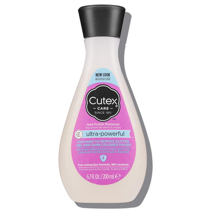 Cutex Nail Polish Remover, Strength Shield, Leaves Nails Looking Healthy, Contains Vitamins E, B5 & Hydrolyzed Silk, 6.76 Fl Oz