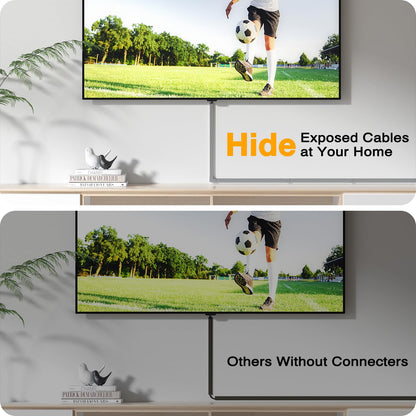Wire Hider, 157in Delamu Cord Hider Wall, Paintable Wire Covers for Cords, TV Cable Hider Wall Kit, Cable Covers Raceway, Cable Management Hide TV Cords for Wall Mount TV, 10XL15.7 W0.95 H0.55in Brown