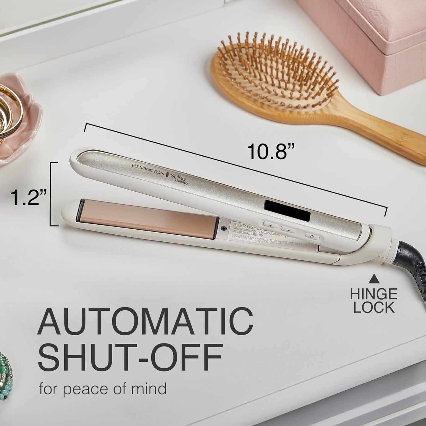 Remington Shine Therapy 1 Inch Hair Straightener, Argan Oil & Keratin