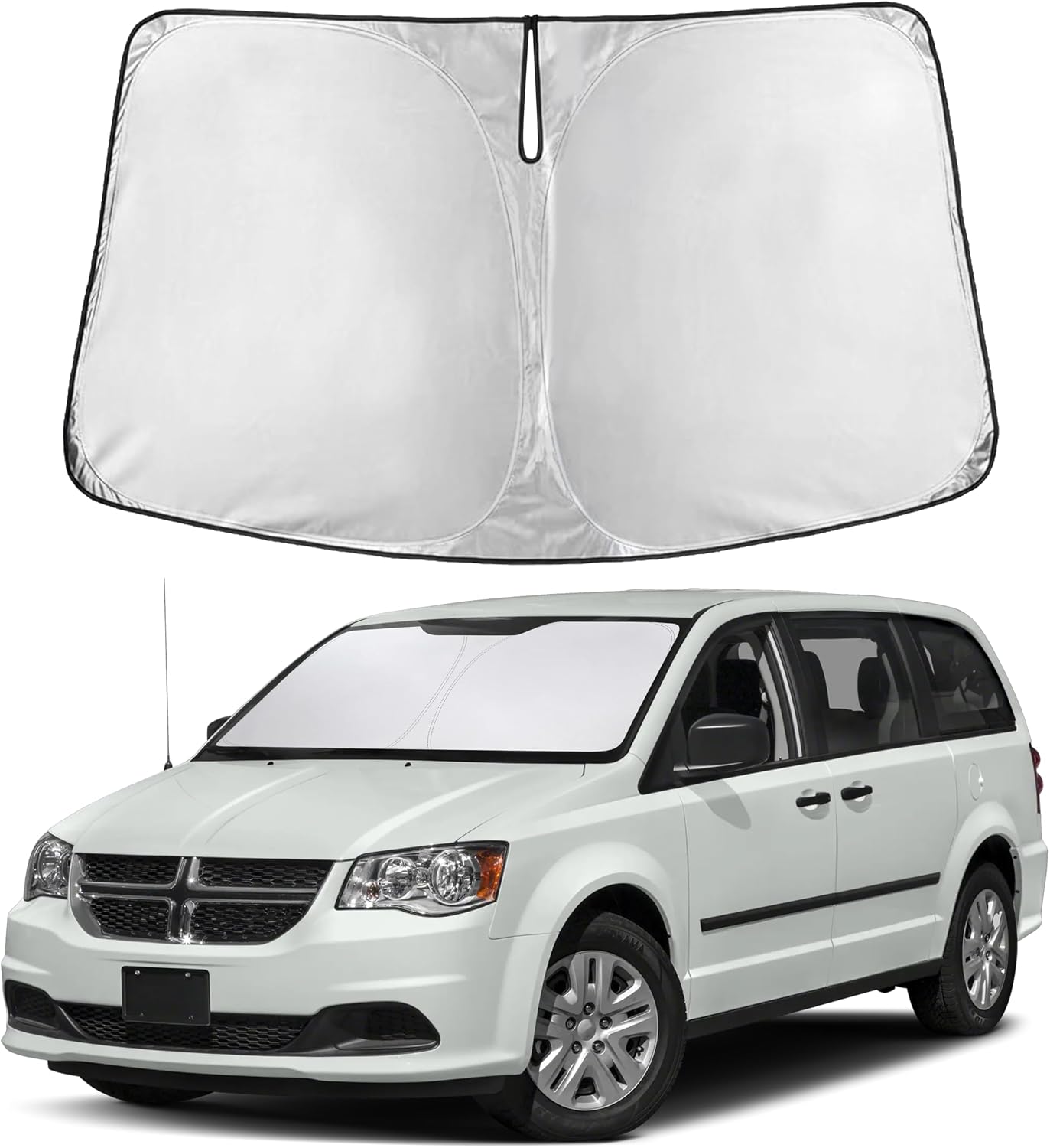Autovir Windshield Sun Shade, 2017-2026 Tesla Model 3 & Y, 280T Visor Shade