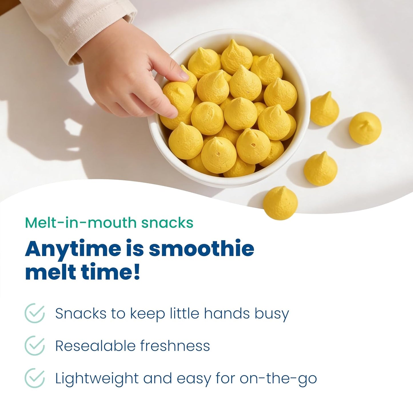 Amara Smoothie Melts - Mango Carrot - Organic Baby Snacks w/ Fruits & Veggies - Plant Based Yogurt Melts - Healthy Toddler Snack - Activity Book Included - Enjoy From 10+ Mos - 6 Resealable Bags