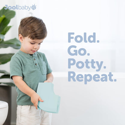 Jool Baby Folding Travel Potty Training Seat – Easy-Remove Pull Tab (Sage)