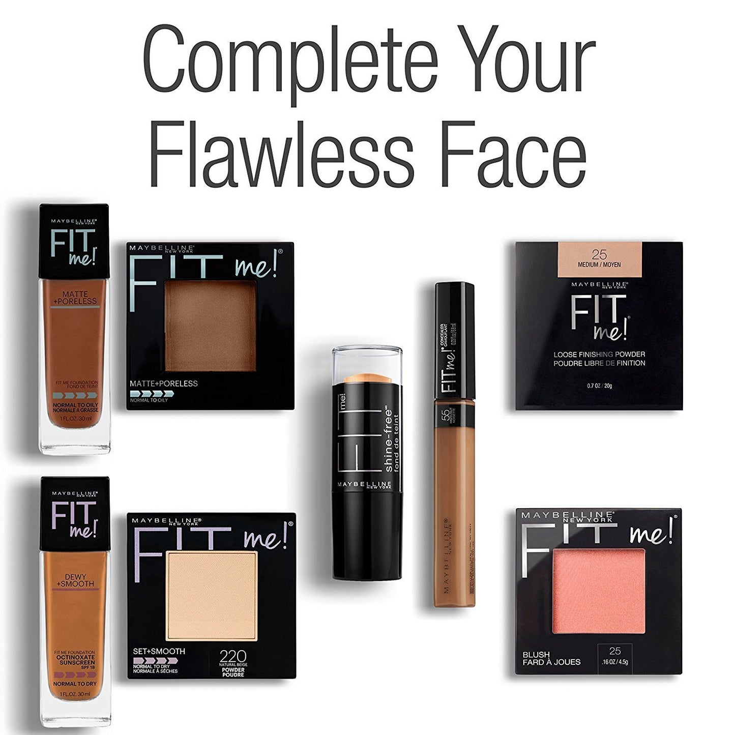 Maybelline Fit Me Matte + Poreless Pressed Face Powder Makeup & Setting Powder, Buff Beige, 1 Count