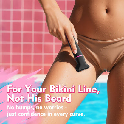 Risina 2-in-1 Bikini Trimmer for Women, Women's Electric Razor, Face Shaver