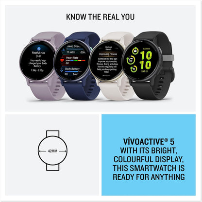 Garmin vívoactive® 5, Health & Fitness GPS Smartwatch, 42mm, Navy