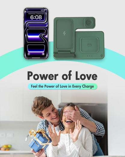 GETPALS Wireless Charger iPhone Charging Station for Apple Multiple Devices