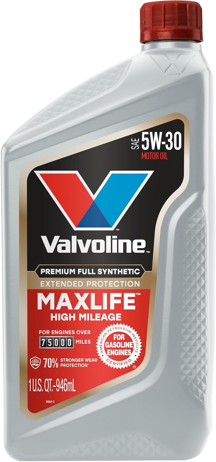Valvoline MaxLife High Mileage 5W-30 Synthetic Blend Motor Oil 5 Quart