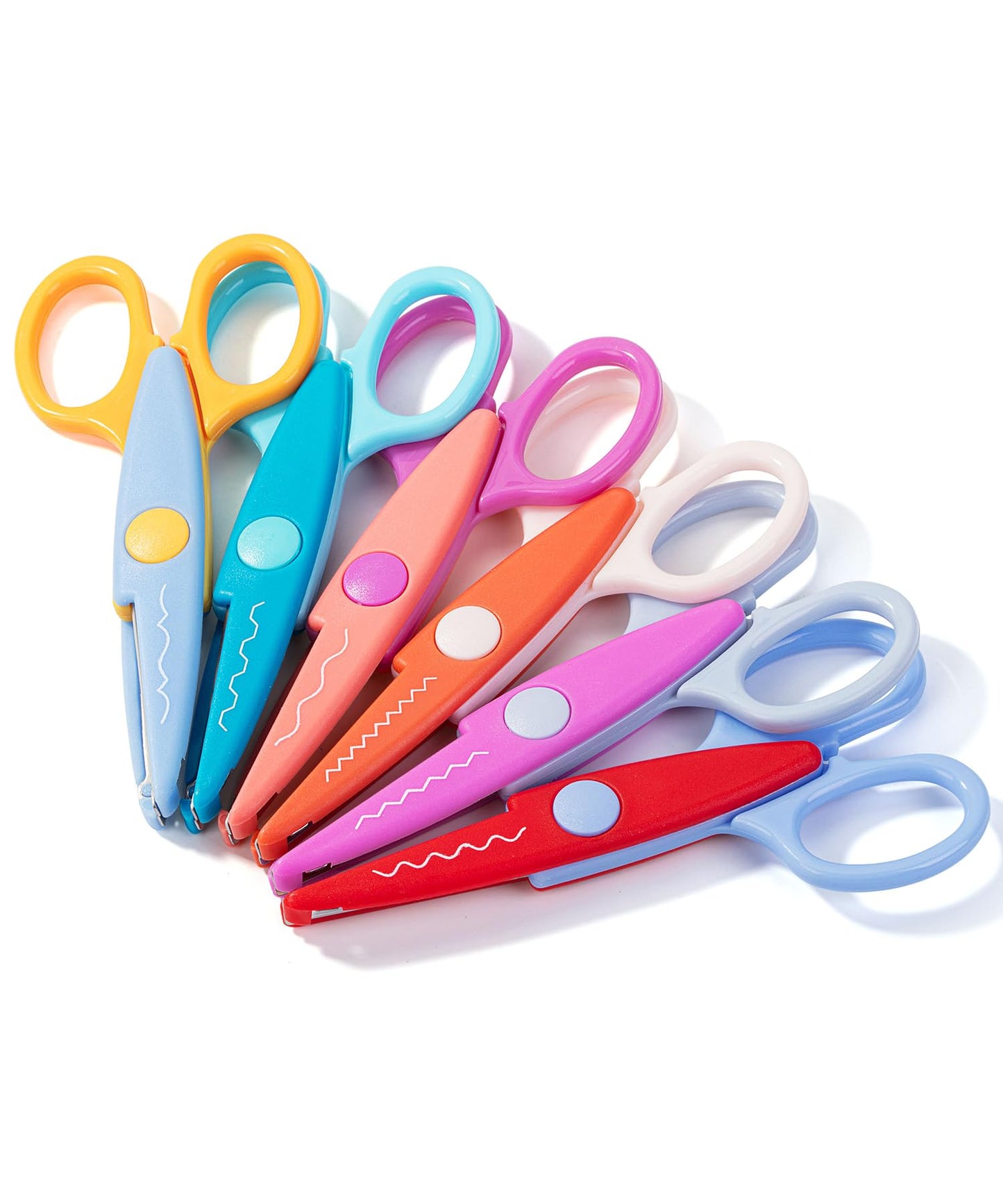 Mr. Pen- Craft Scissors Decorative Edge, 6 Pack, Bright Zig Zag Scissors
