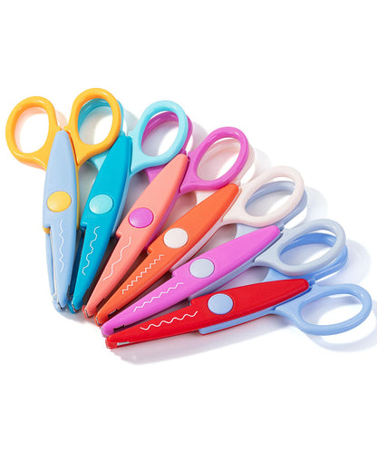 Mr. Pen- Craft Scissors Decorative Edge, 6 Pack, Bright Zig Zag Scissors