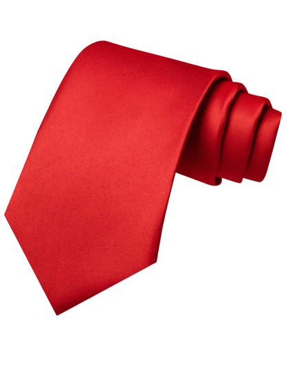 JEMYGINS Solid Color Tie Mens Necktie for Business and Wedding