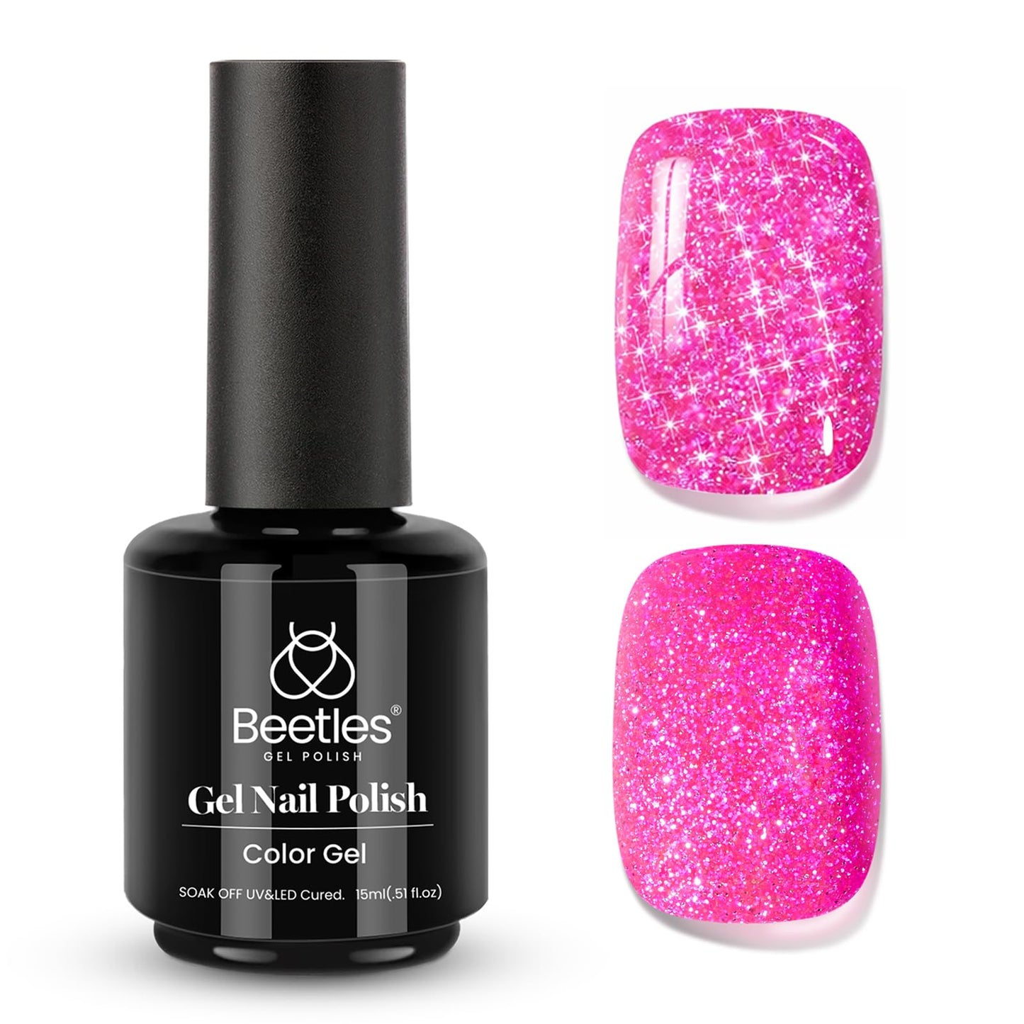 Beetles Purple Gel Nail Polish, 1 Pcs 15ml Purple Gel Polish
