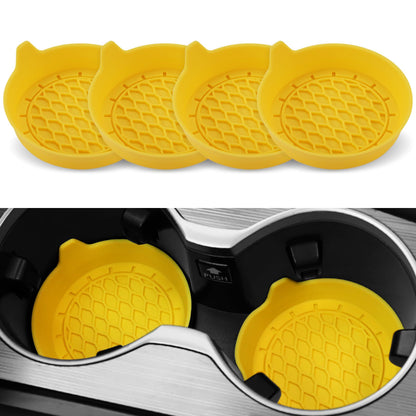 SINGARO Car Cup Holder Coaster, Silicone Cup Holder Insert, Universal Non-Slip Cup Holders, Car Accessories Interior for Women and Man Interior Sets 4 Pack Black