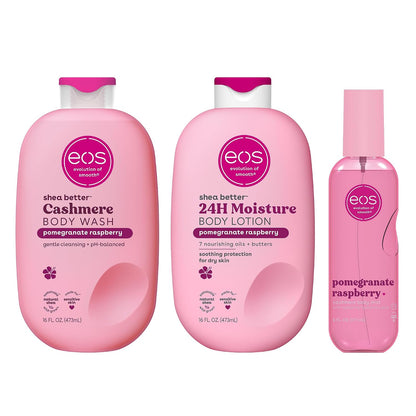 eos Shea Better 24H Moisture Body Lotion- Jasmine Peach, 16 fl oz
