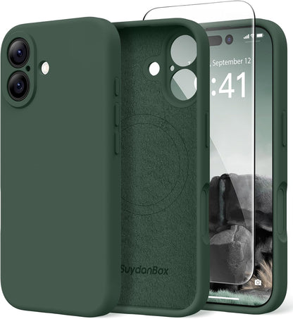 Magnetic for iPhone 17 Case Silicone Matcha