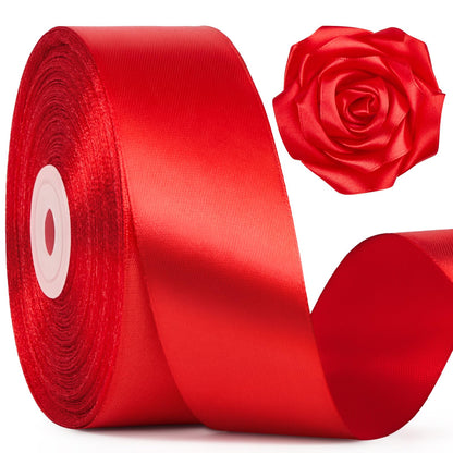 Mauproy Dusty Rose Satin Ribbon, 1-1/2 Inch, 50 Yards