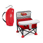 Bright Starts Pop 'N Sit Portable Booster, Indoor/Outdoor Use, Floor Seat with Feeding Tray, Teal, 6 Mos - 3 Yrs