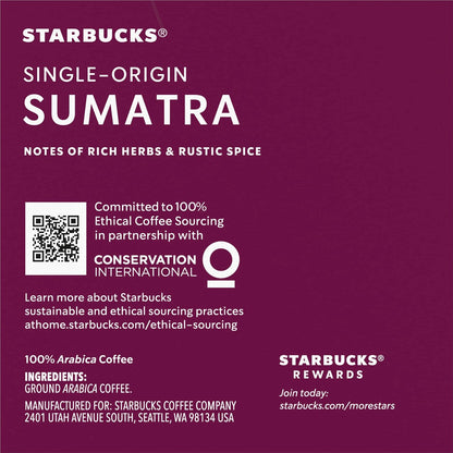 Starbucks K-Cup Coffee Pods, Dark Roast Hot or Iced Coffee, French Roast, 96 Keurig Pods