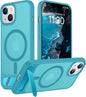 Magnetic Compatible with iPhone 14 Pro Max Case, [Built-in Invisible Kickstand][Compatible with MagSafe] [Military Grade Shockproof] Slim Translucent Matte Phone Case for iPhone 14 Pro Max 6.7"