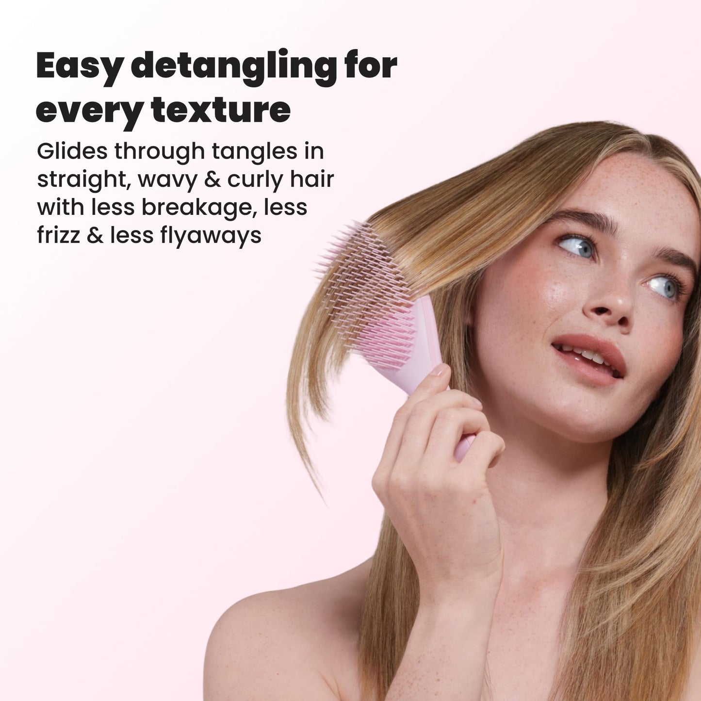Tangle Teezer Ultimate Detangler Brush, Straight to Wavy, Liquorice Black