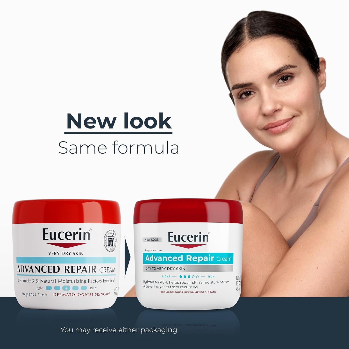 Eucerin Advanced Repair Lotion, Urea Enriched, 16.9 FL OZ