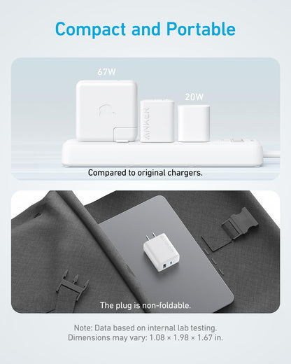 Anker Phone Charger, 20W USB C Charger Block, Type C Charger Fast Charging