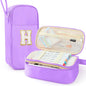 Cute Large Pencil Case Pouch,Personalized Initial Pencil Bag for Girls Boy