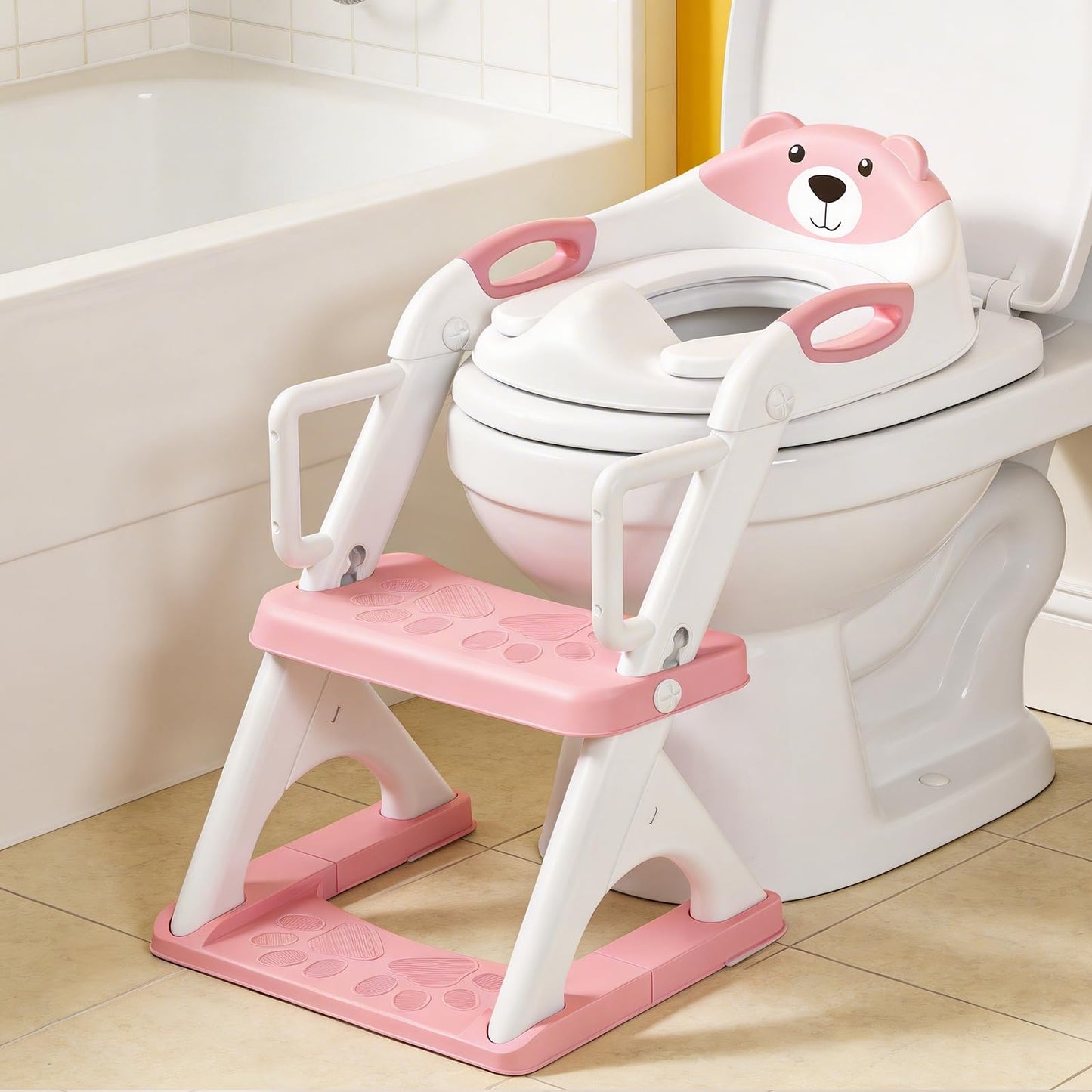 Potty Training Toilet for Toddlers, 2-in-1 Potty Training seat, Anti-Slip