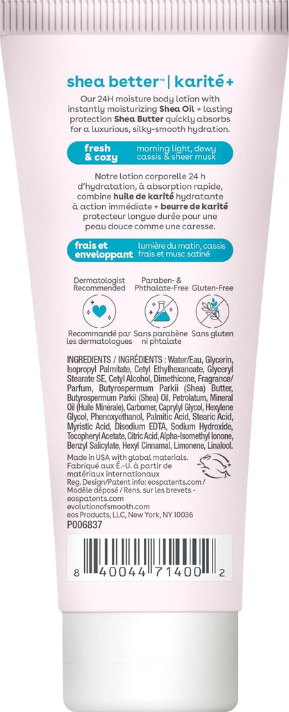 eos 24H Moisture Travel Body Lotion- Vanilla Cashmere, 2.5 fl oz
