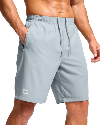 G Gradual Men's Athletic Running Shorts with 2 Zipper Pockets 7"/ 5"/ 9"