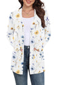 Yincro Women Lightweight Cardigan Long Sleeve Open Front with Pockets S-3XL