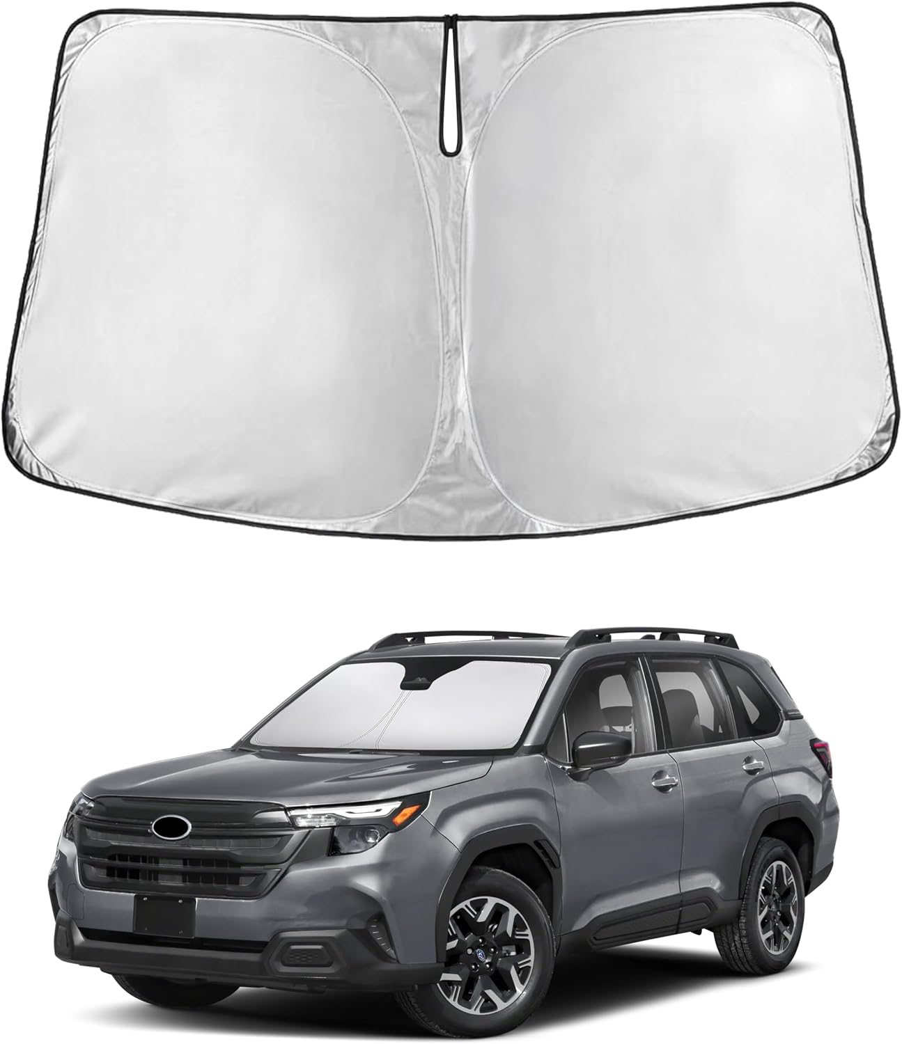 Econour Car Windshield Sun Shade, Front Window Sun Blocker for SUVs,Sedan