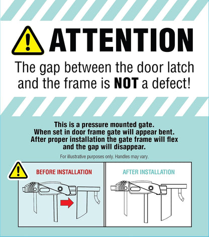 Regalo Safety 29"-38.5" Easy Step Baby Gate, Bottom of Stairs & Doorways
