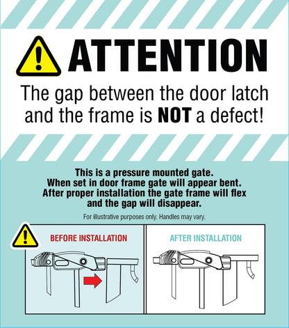 Regalo Safety 29"-38.5" Easy Step Baby Gate, Bottom of Stairs & Doorways
