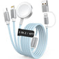 2026 Travel Essentials for Apple Watch Charger,Cruise Vacation Camping Essentials,iPhone Charger,Multi Charging Cable,3 in 2 Charging Docks for iWatch Series 11-2/Ultra,iPhone 17-12,Car