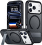 SPIDERCASE Magnetic for iPhone 17 Pro Max Case,with Kickstand,Clear